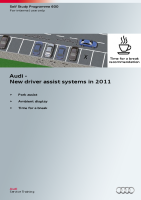 SSP 600 Audi New driver assist systems in 2011-1